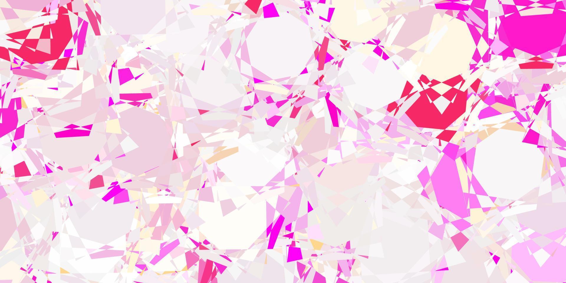 Light Pink vector layout with triangle forms.