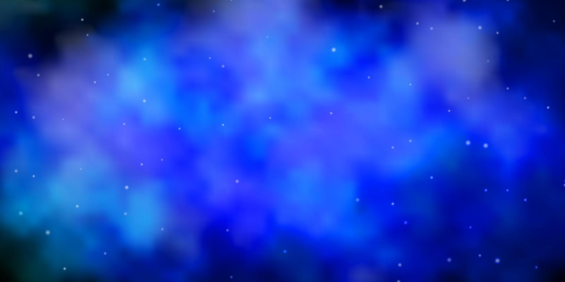 textura de vector azul oscuro, verde con hermosas estrellas.