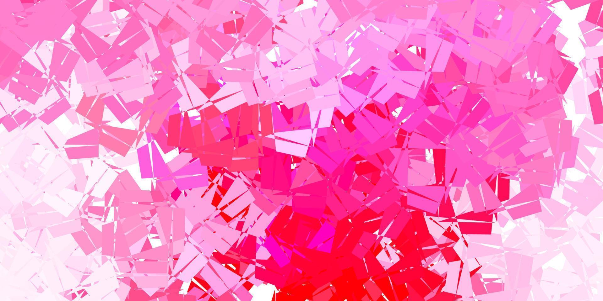 Light pink vector polygonal pattern.