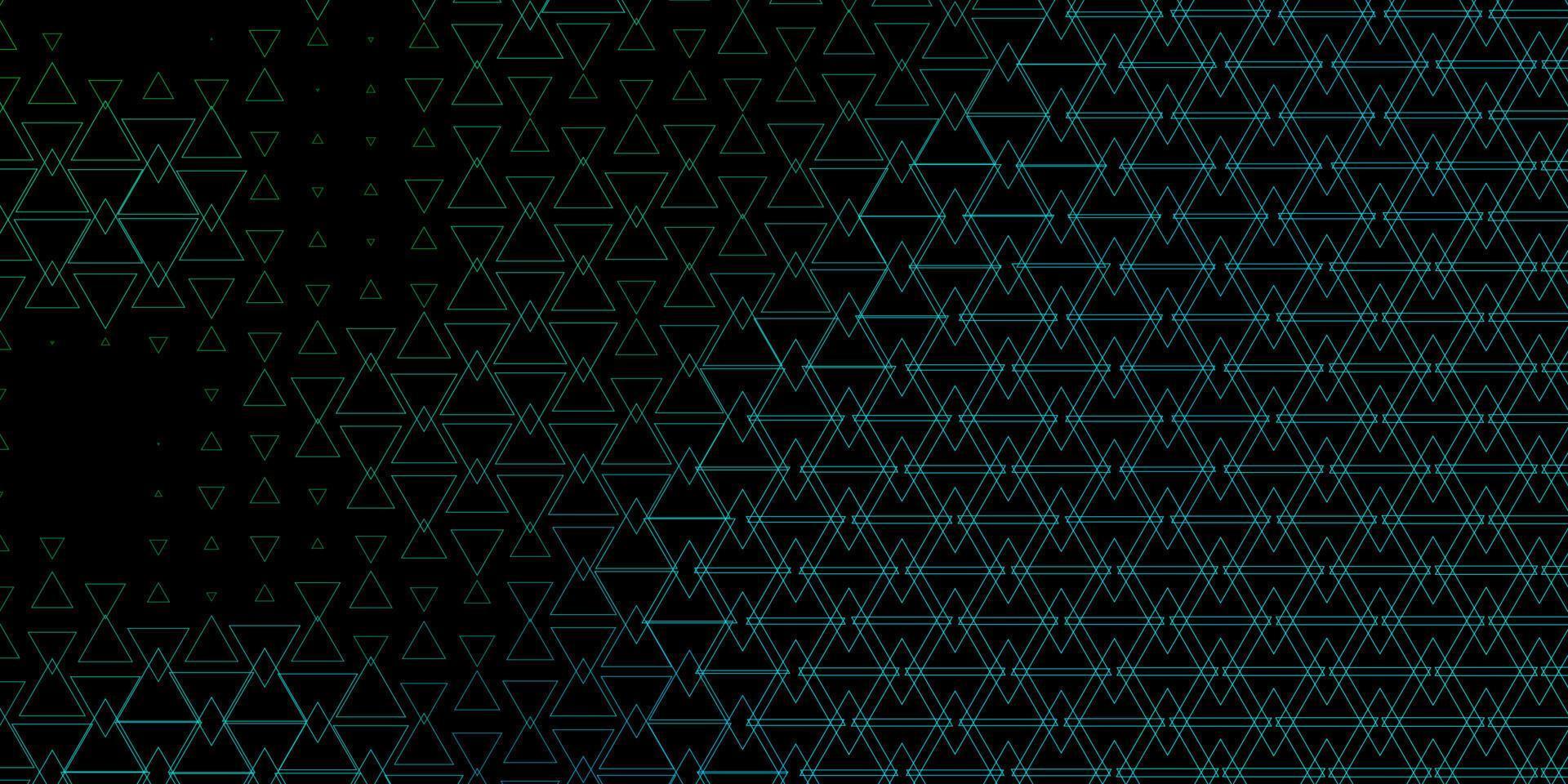 Dark Blue, Green vector pattern with polygonal style.