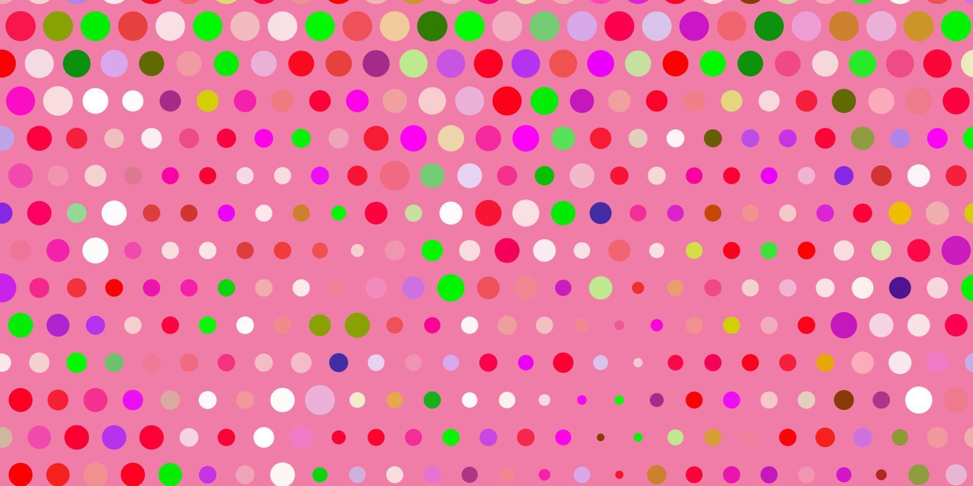 Fondo de vector rosa claro, verde con burbujas.