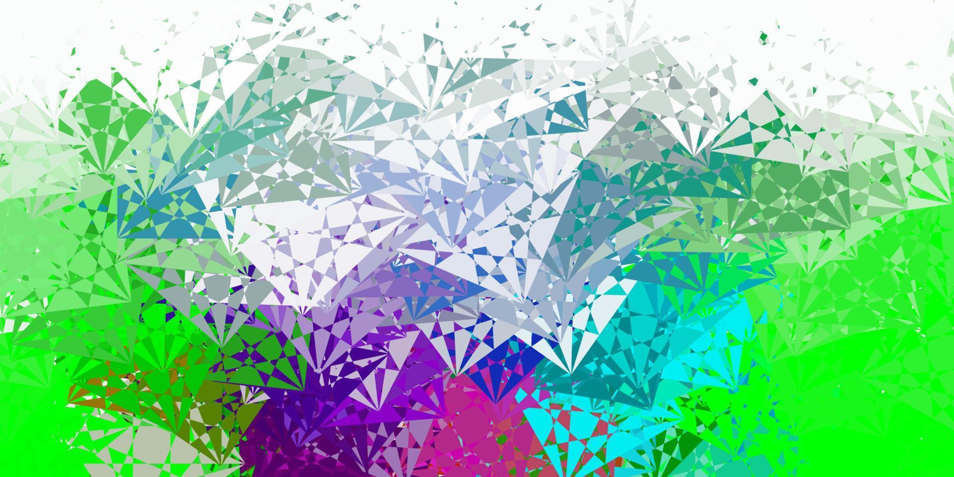 Light Pink, Green vector background with polygonal forms. 12248442