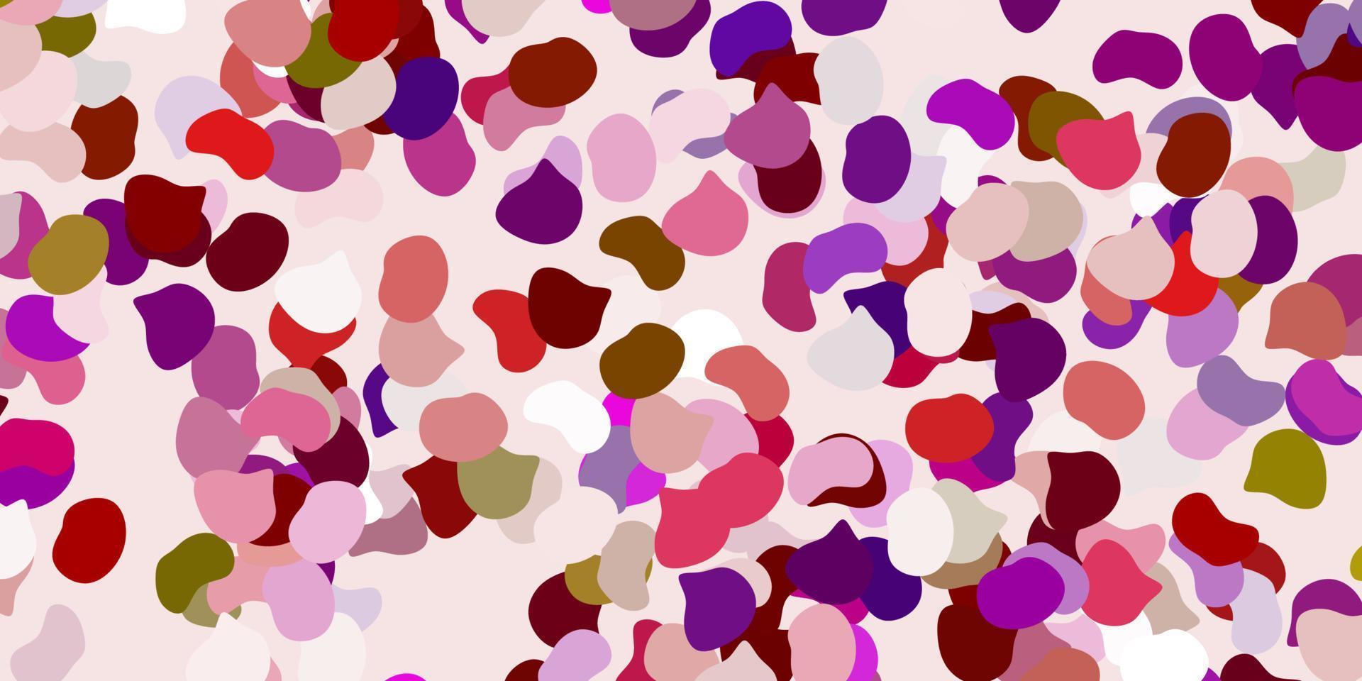Light pink, yellow vector template with abstract forms.