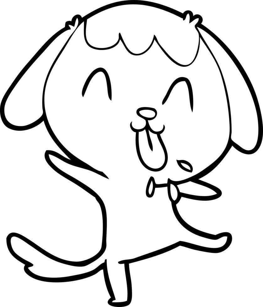 cute cartoon dog vector