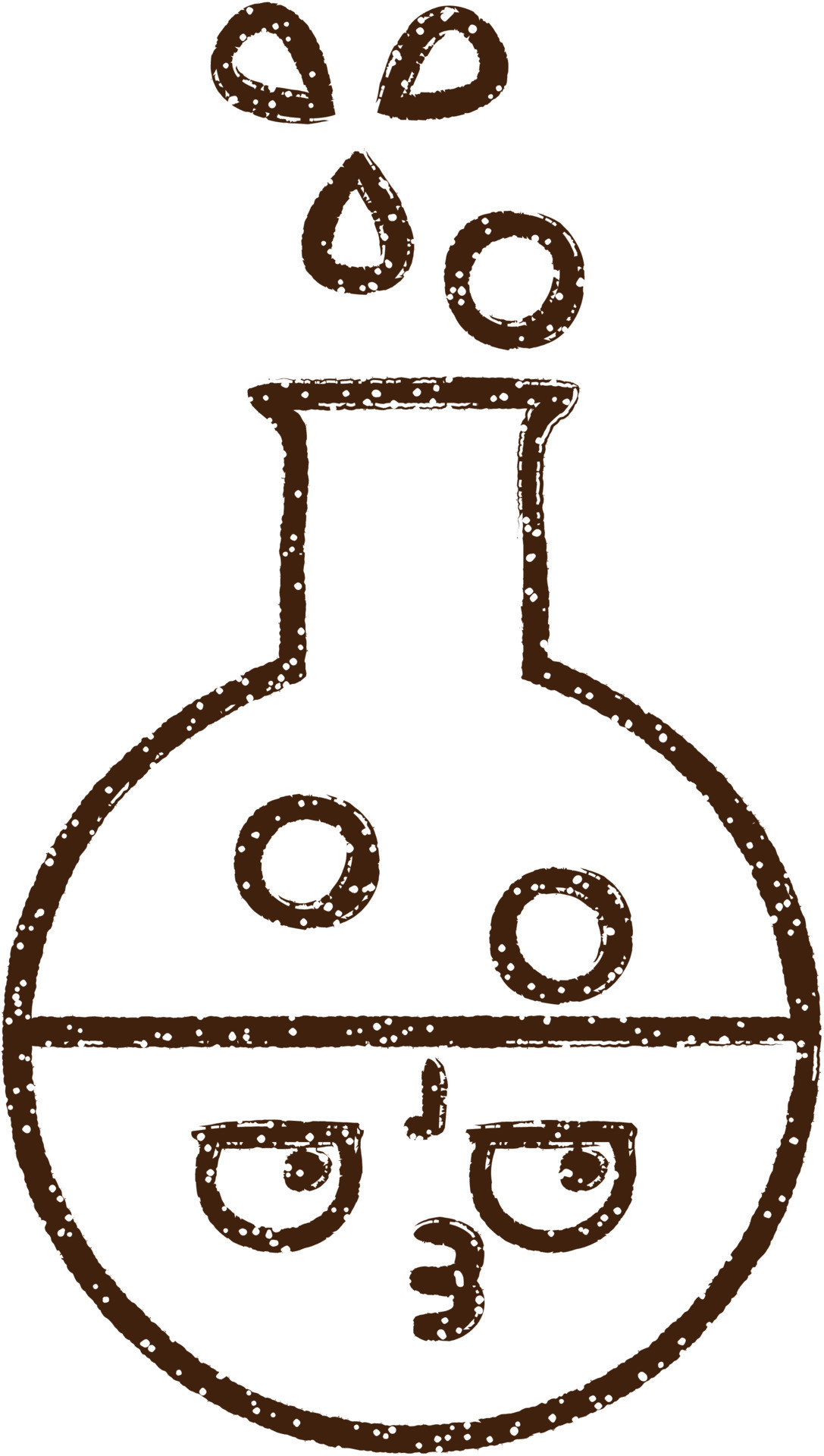 Science Experiment Charcoal Drawing 12248485 Vector Art at Vecteezy