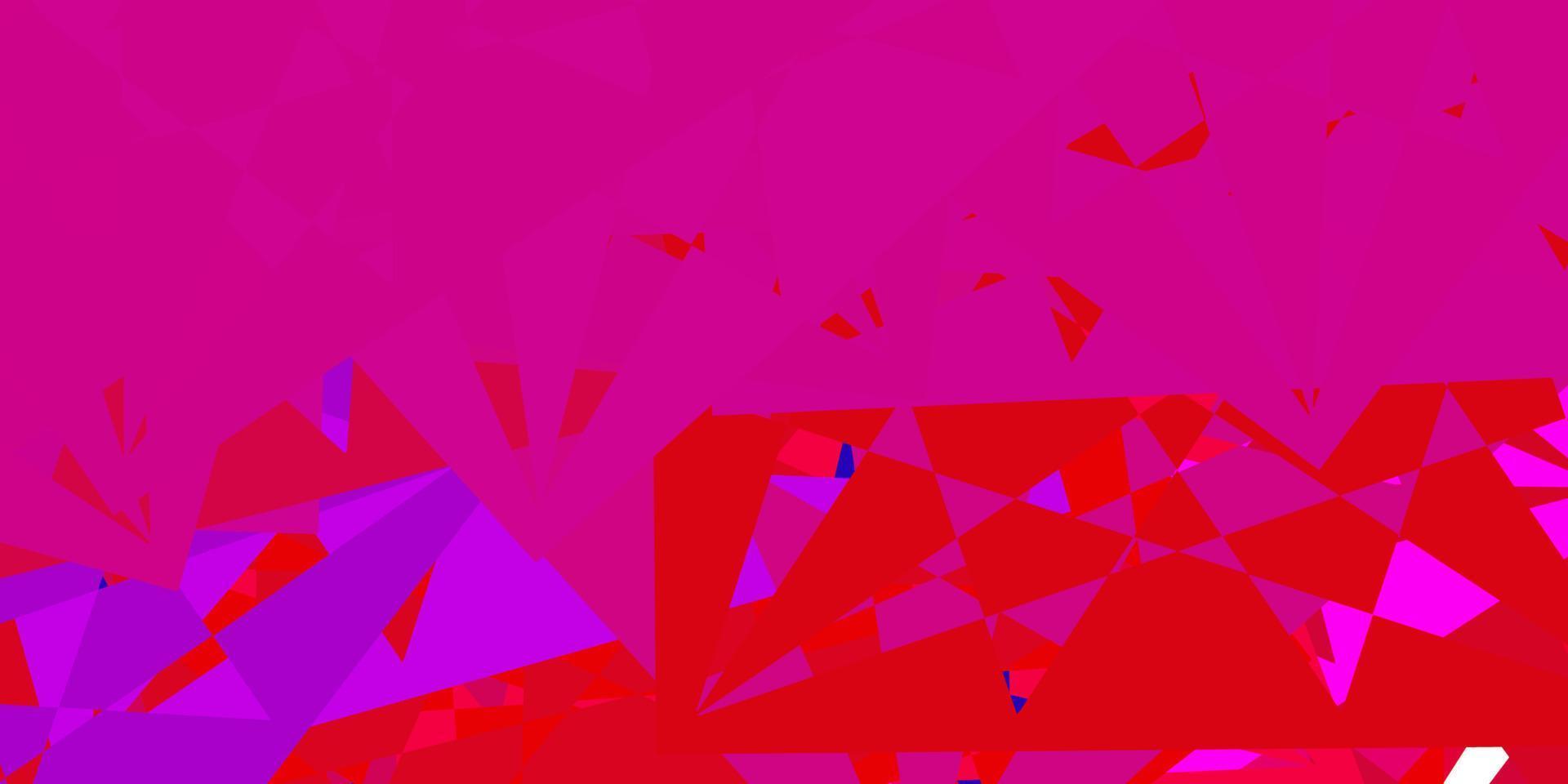 Dark Pink, Yellow vector texture with random triangles.