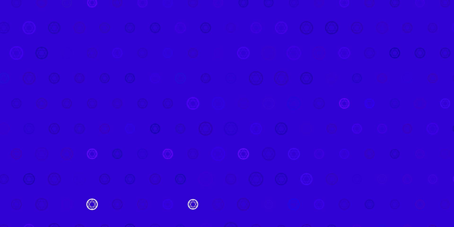 Light Purple vector backdrop with mystery symbols.