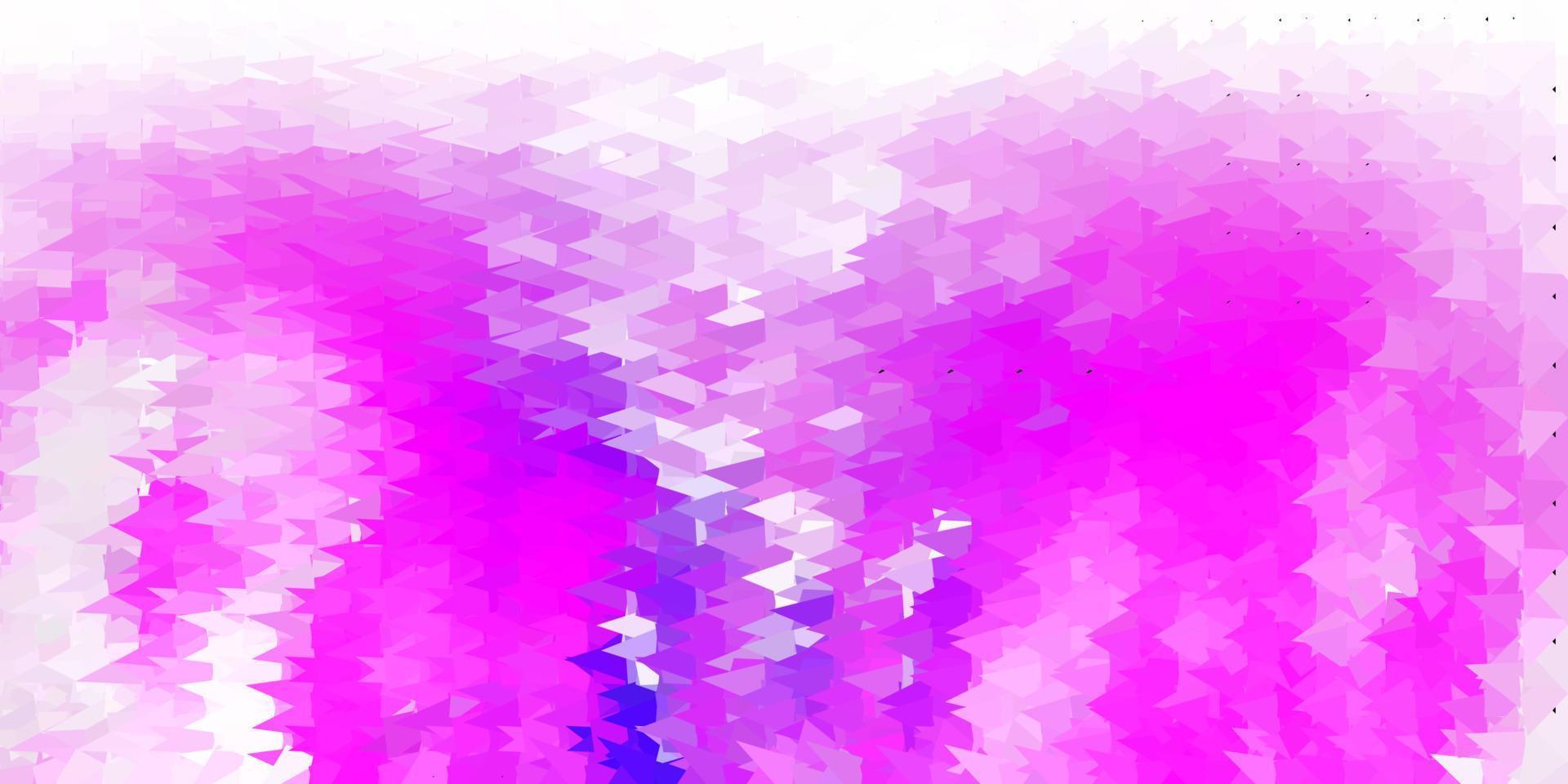 Light purple vector triangle mosaic pattern.