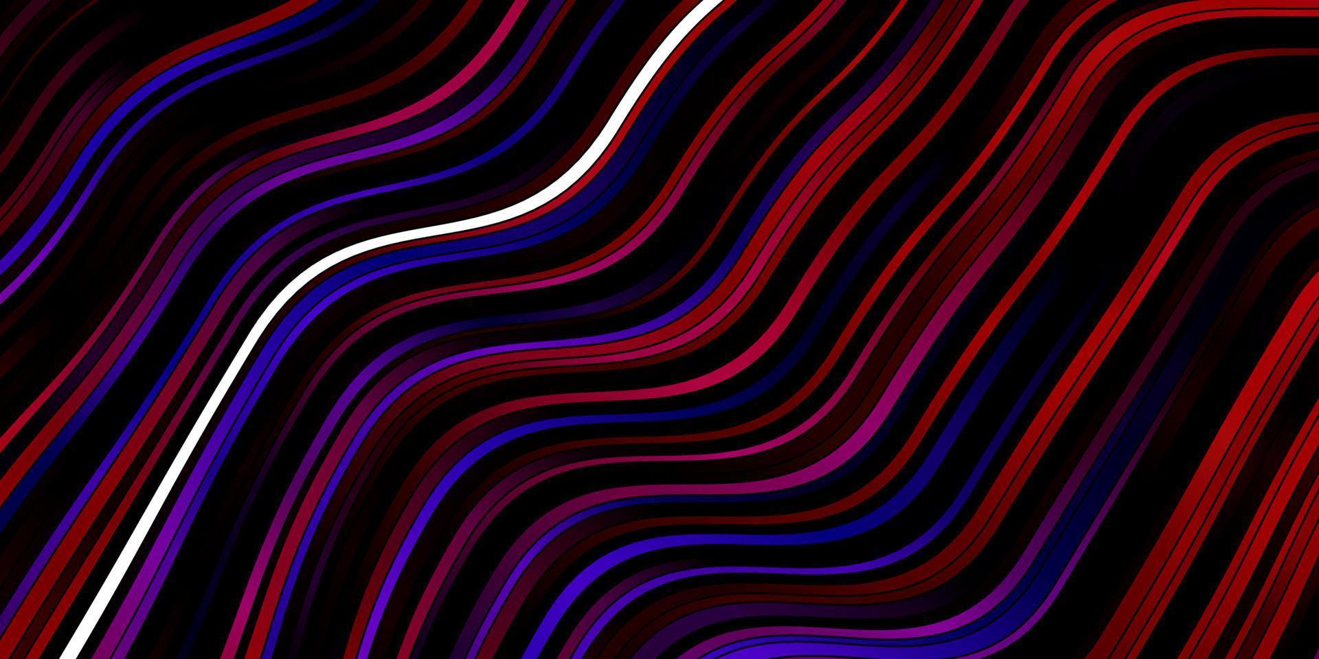 Dark Blue, Red vector background with bent lines. 12248692 Vector Art