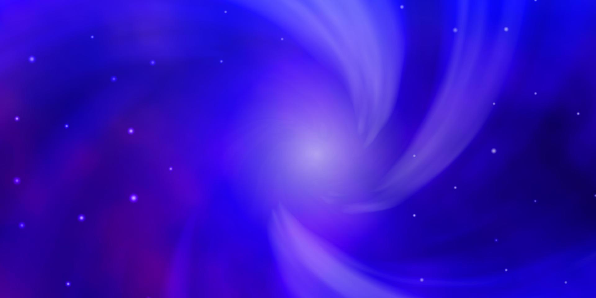 Light Blue, Red vector texture with beautiful stars.