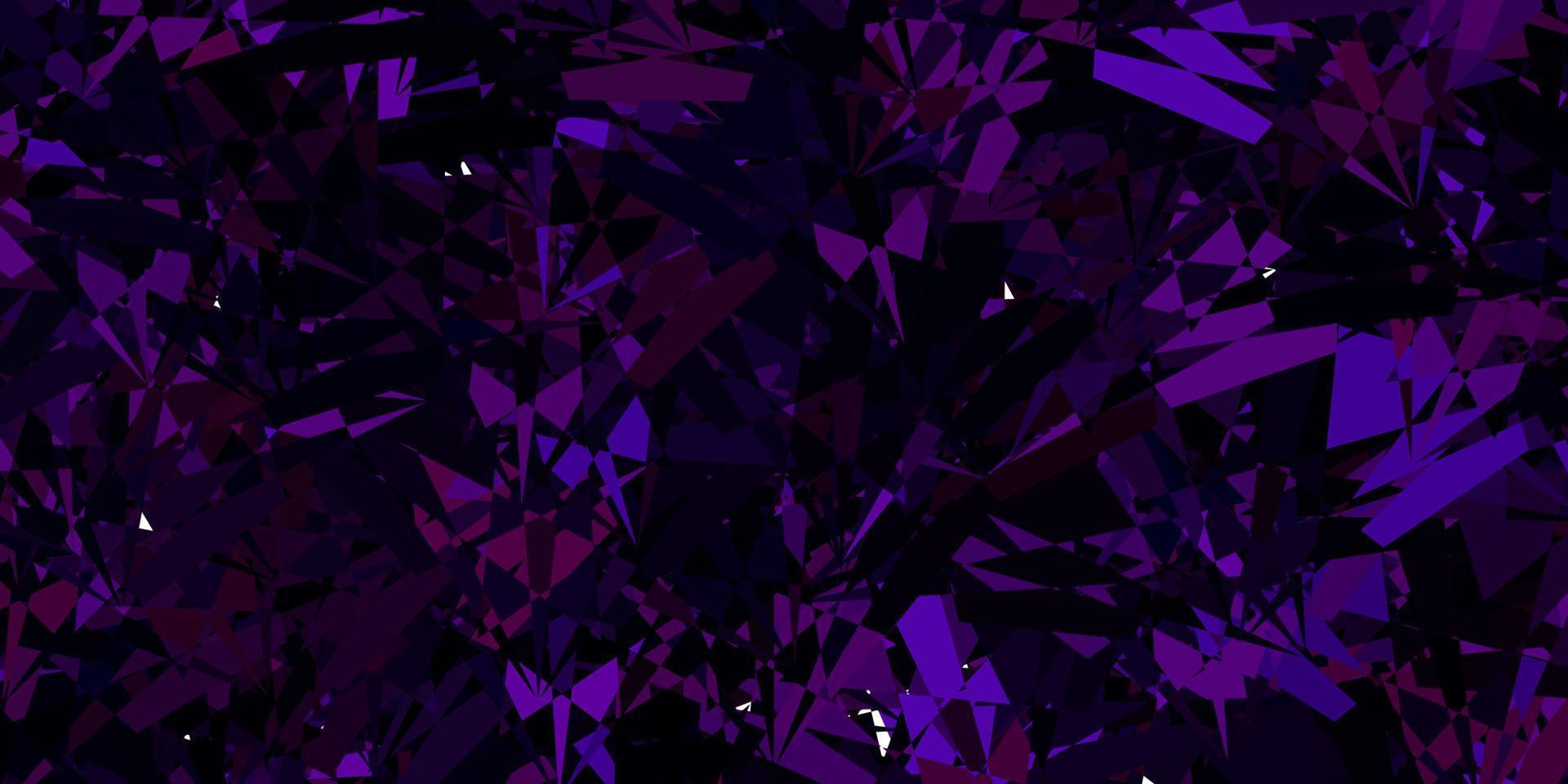 Dark Purple, Pink vector layout with triangle forms.