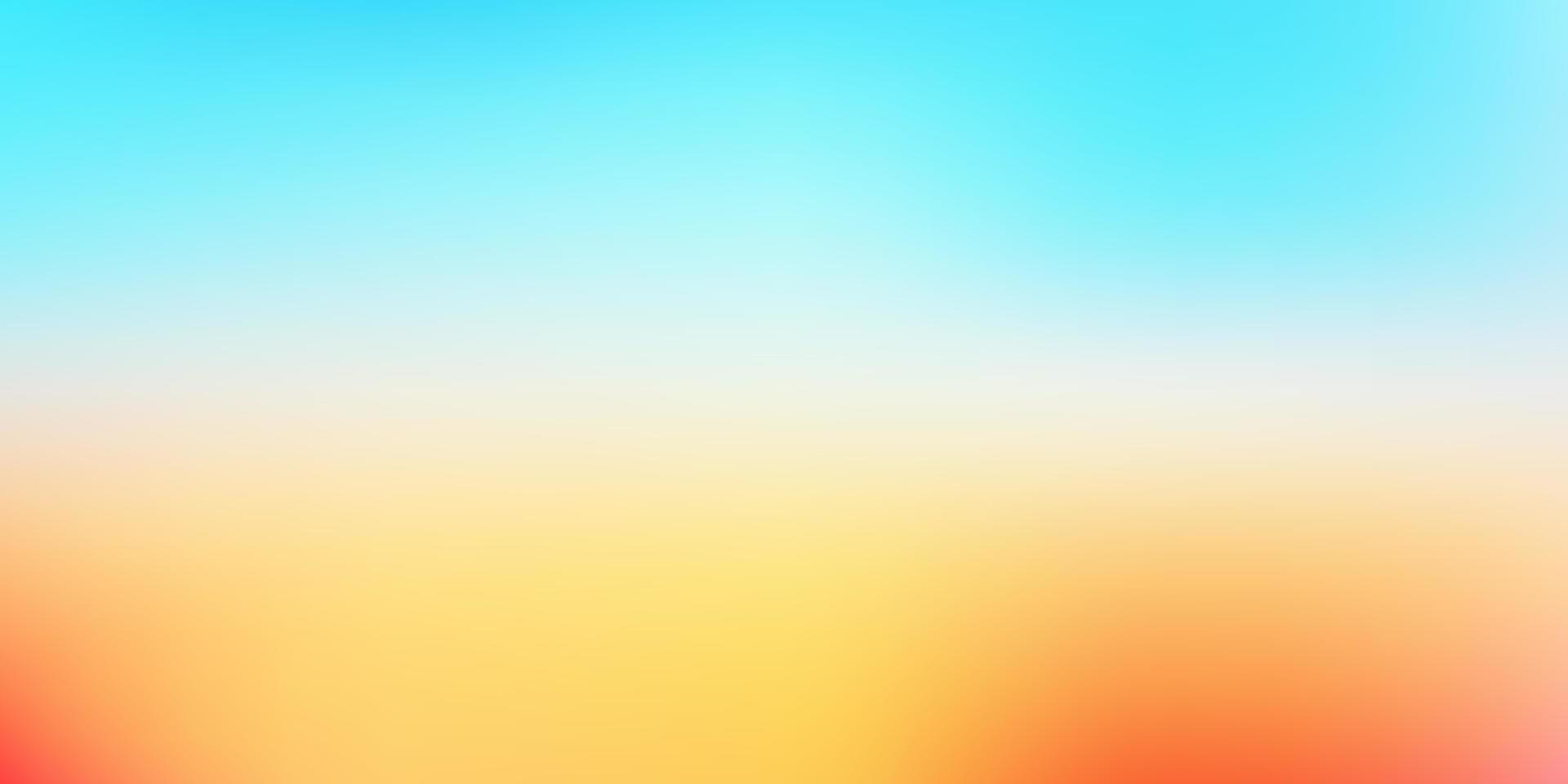 Light blue, yellow vector gradient blur layout.