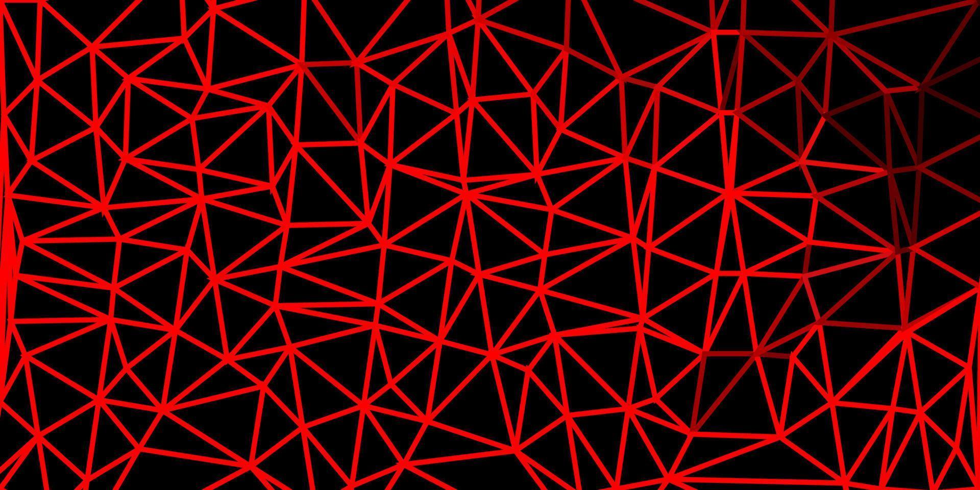 patrón de mosaico de triángulo vector rojo claro.