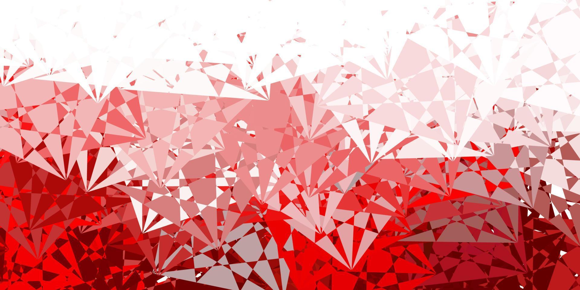 Light Red vector texture with random triangles.