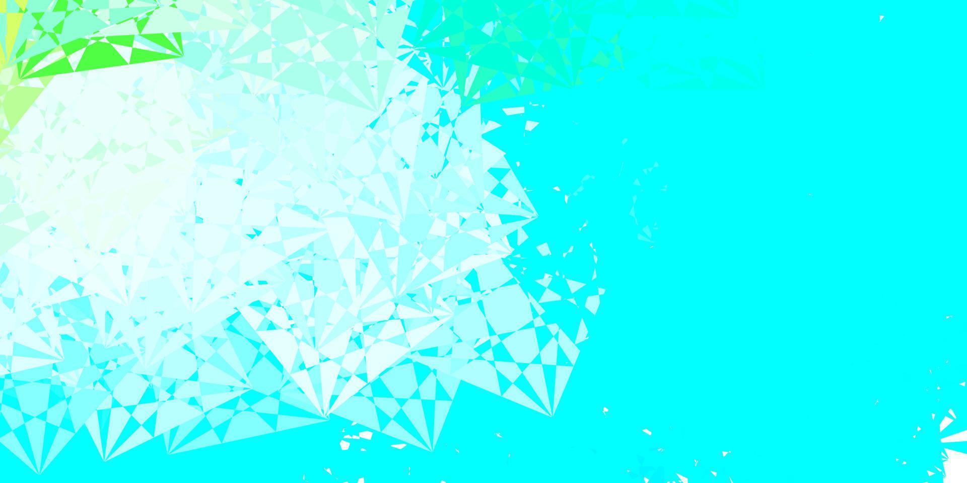 Light Blue, Green vector background with triangles.