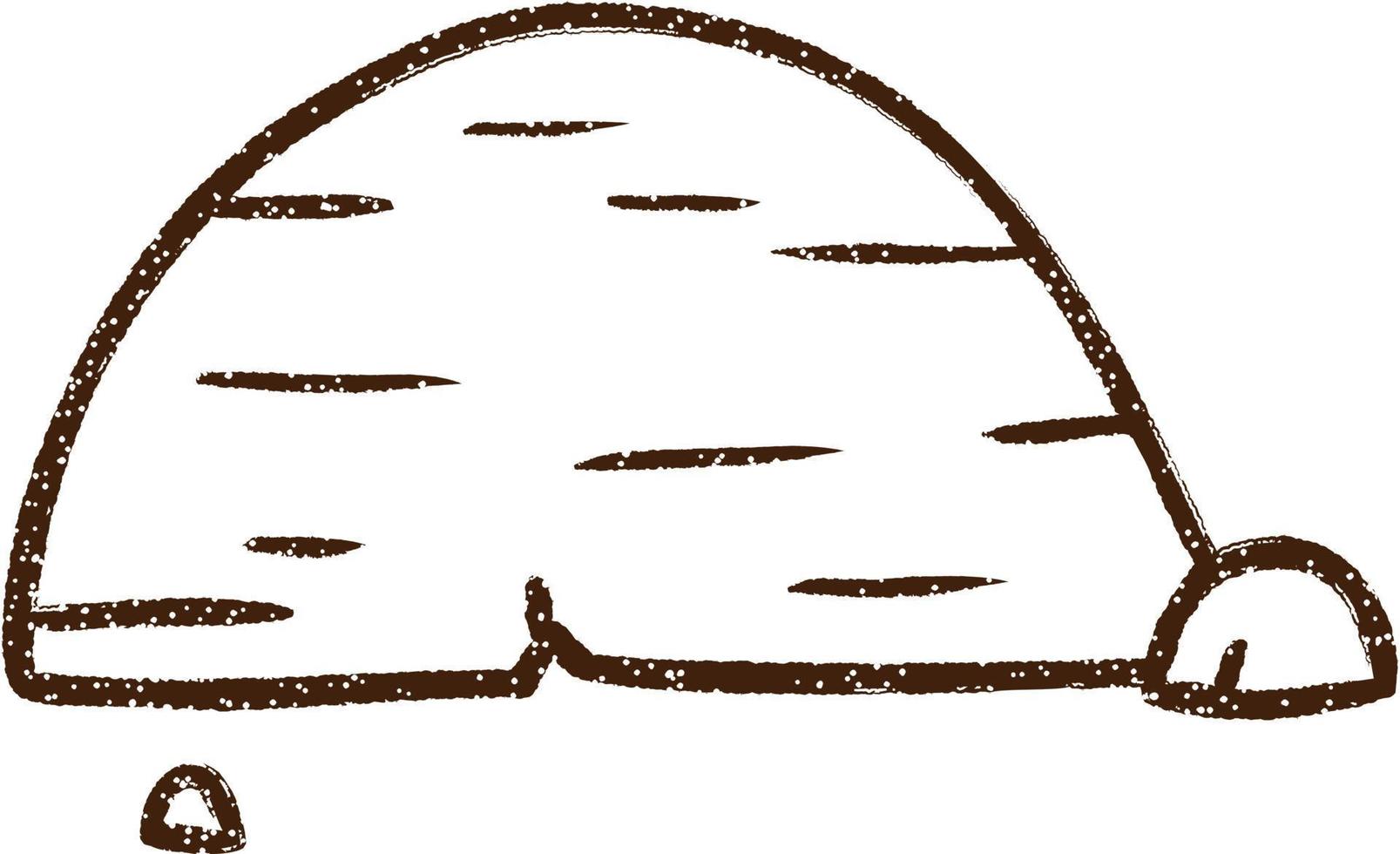 Rocks Charcoal Drawing vector