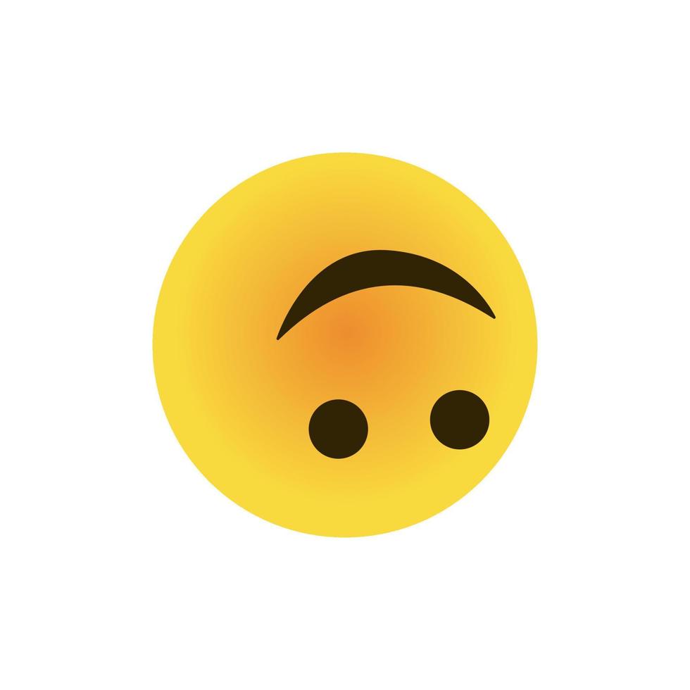 emoji 3d rotar diseño de ilustración de sonrisa vector