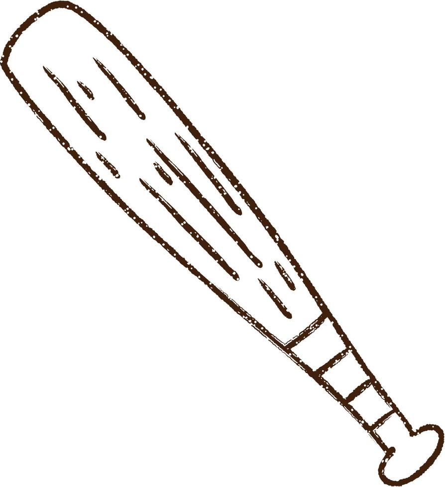 Baseball Bat Charcoal Drawing 12249039 Vector Art at Vecteezy