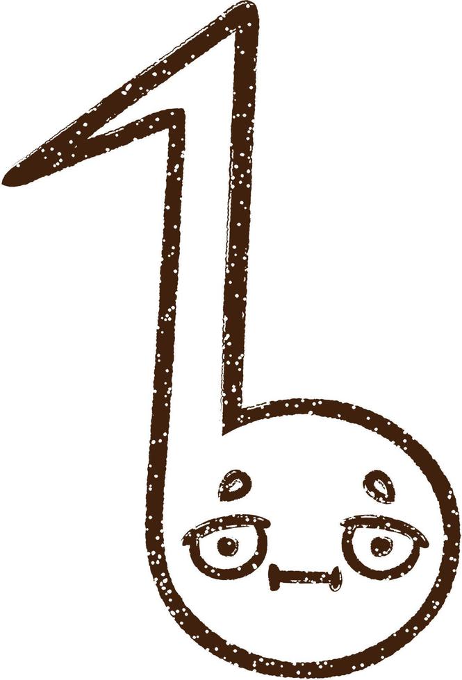 Music Note Charcoal Drawing 12249181 Vector Art at Vecteezy