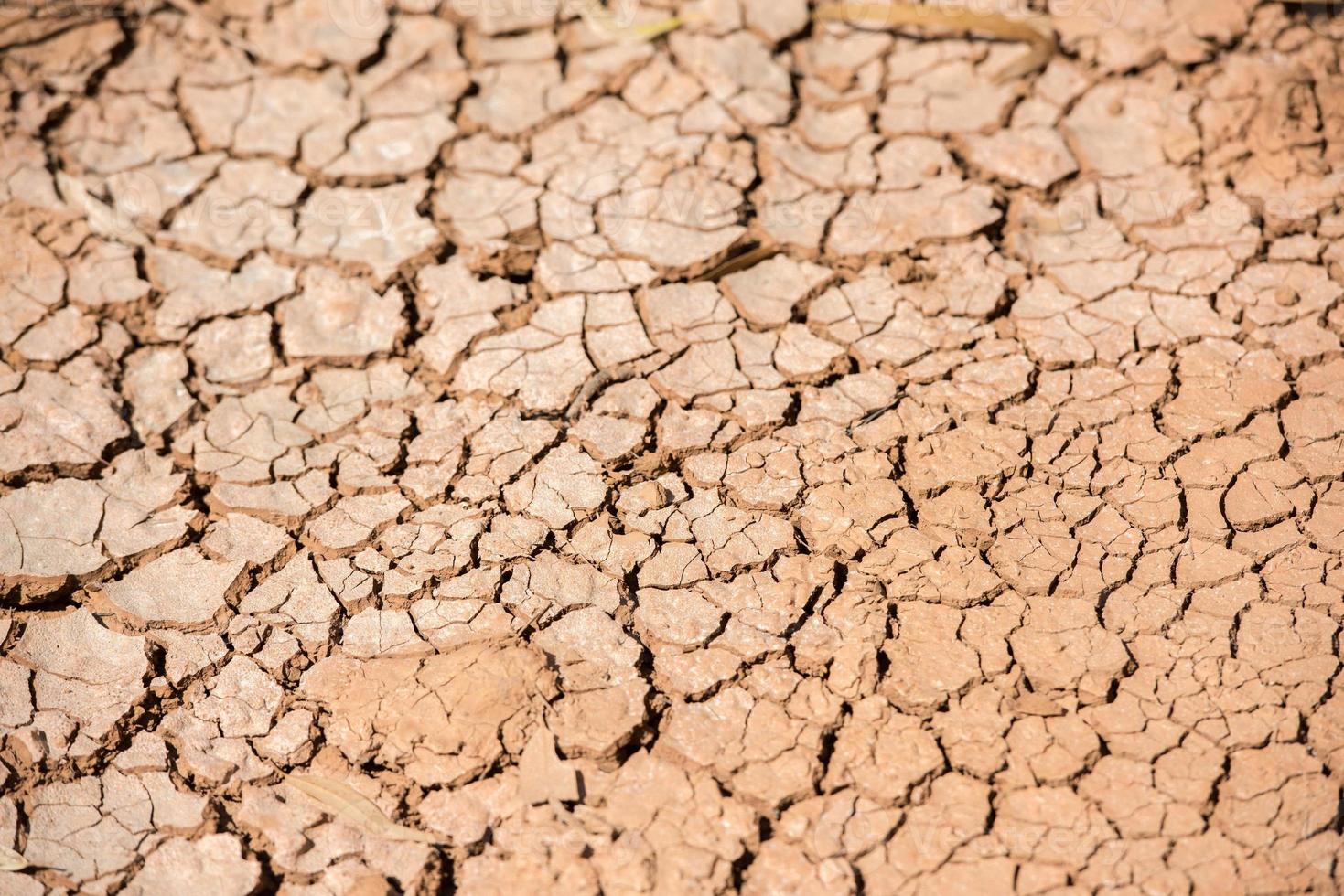 Natural red soil ground brown background after drought photo