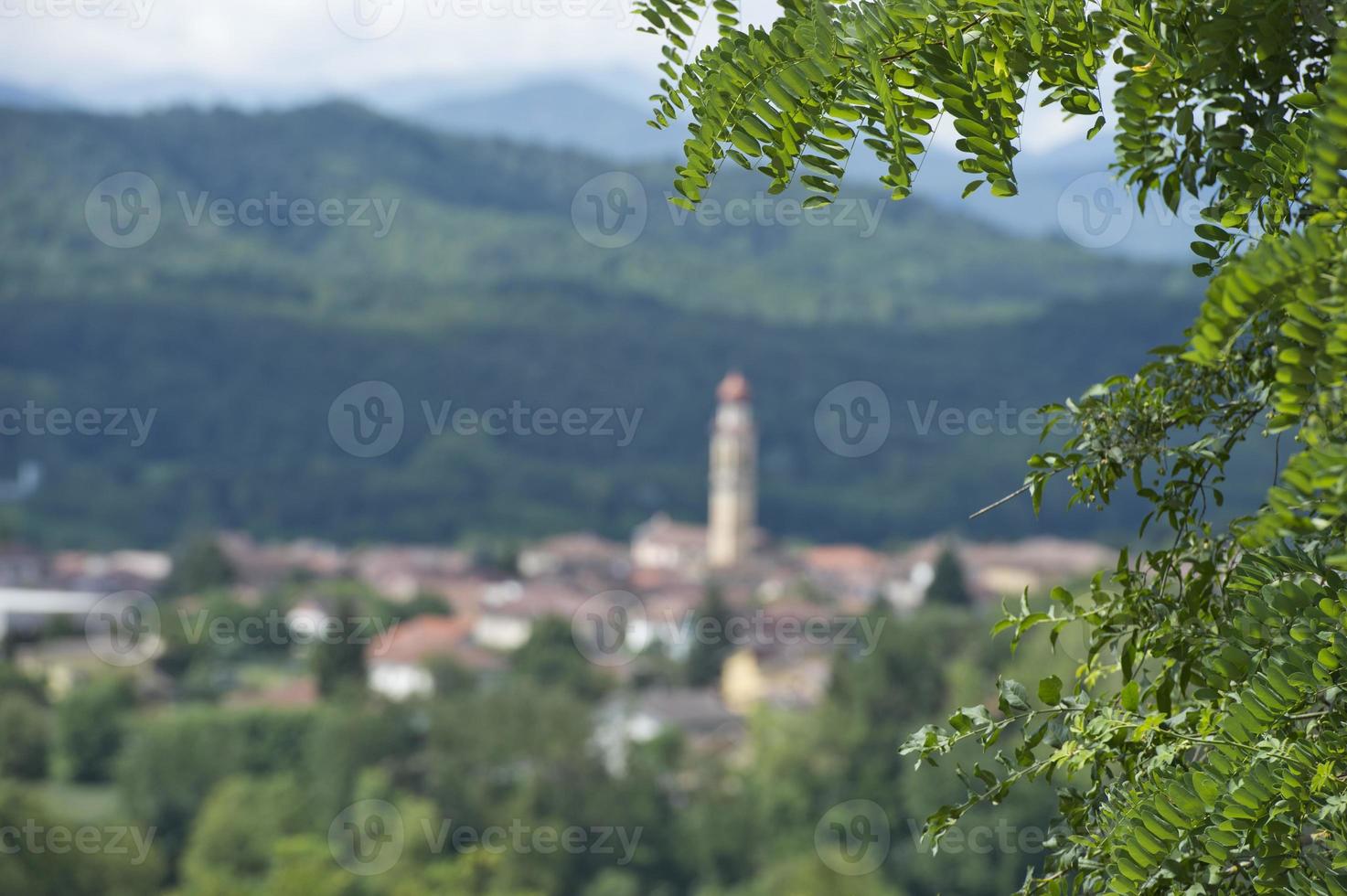 pueblo de campo en italia foto