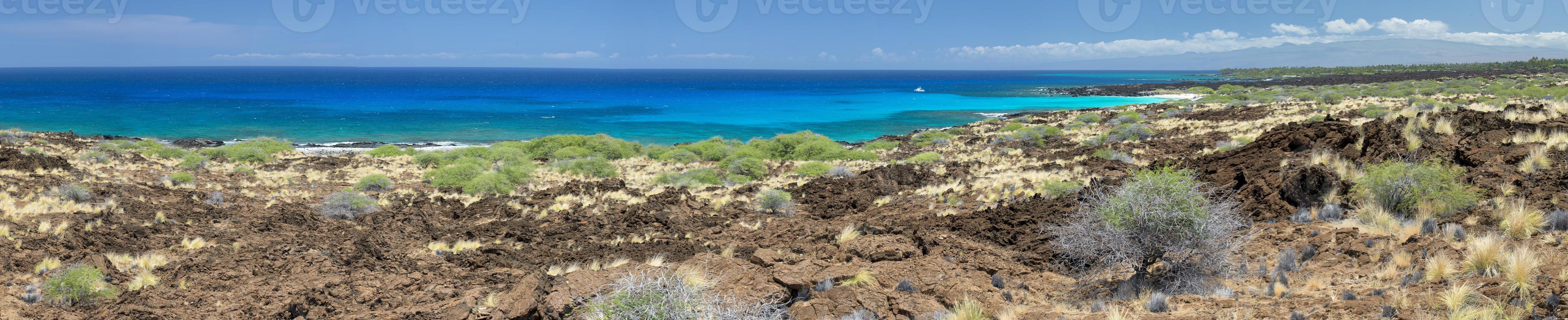 big island hawaii lava and sea photo