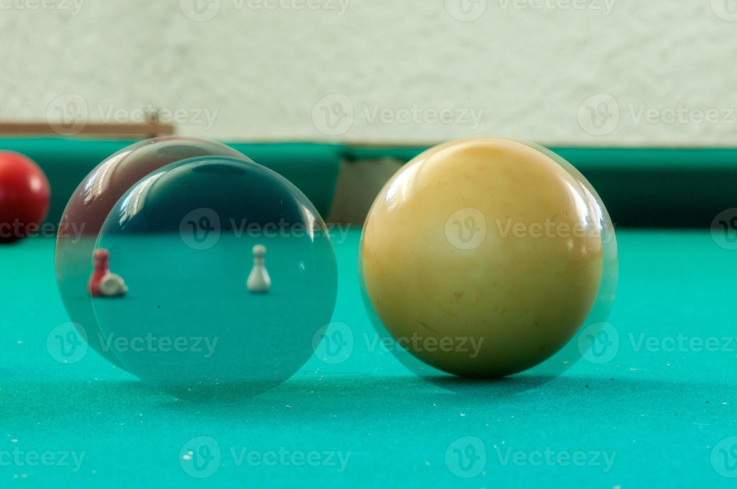 Billiard Balls while moving photo