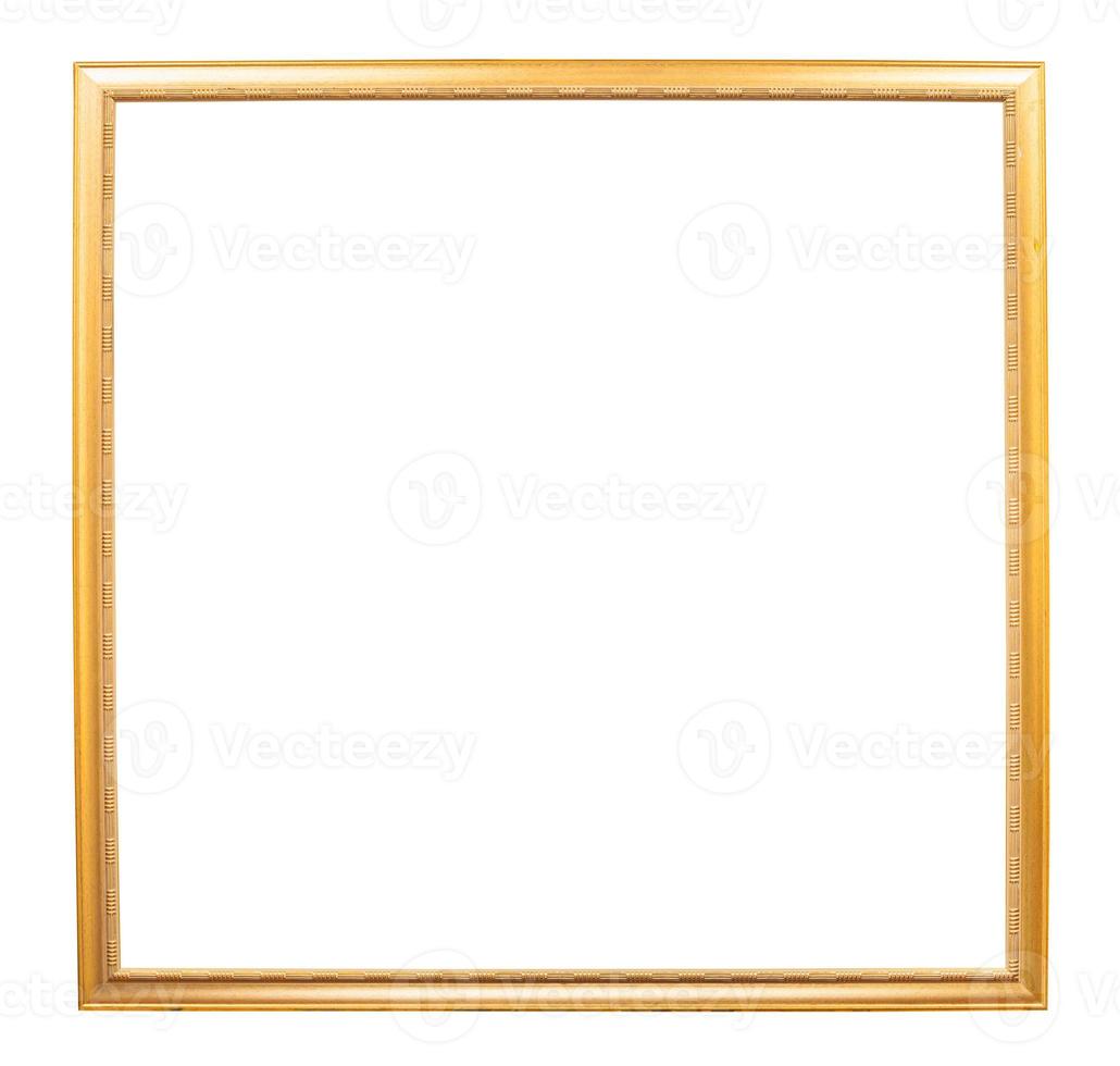 golden square wooden picture frame photo