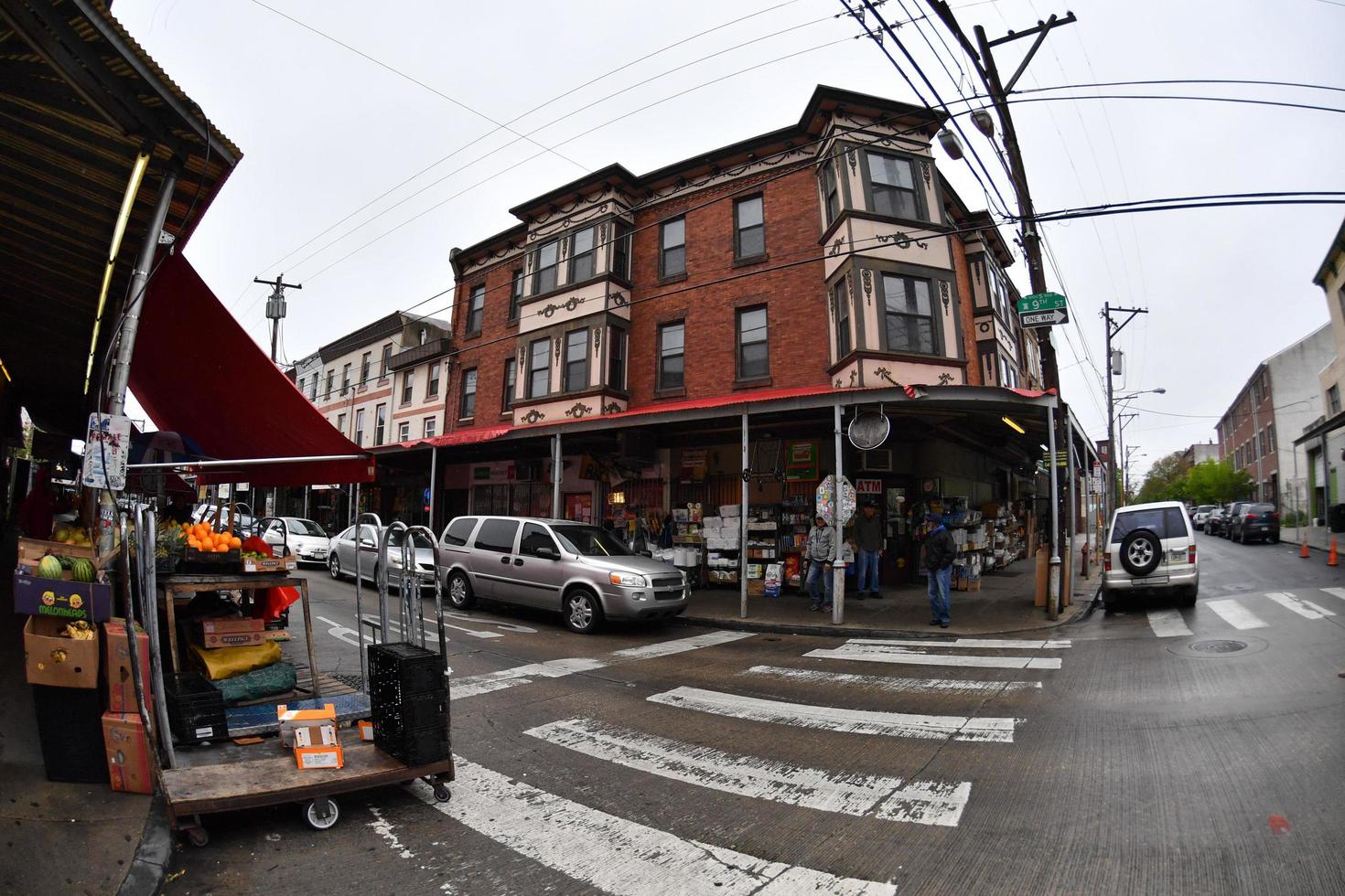 PHILADELPHIA, USA - APRIL 24 2017 - philadelphia little italy district with shops and restaurants photo