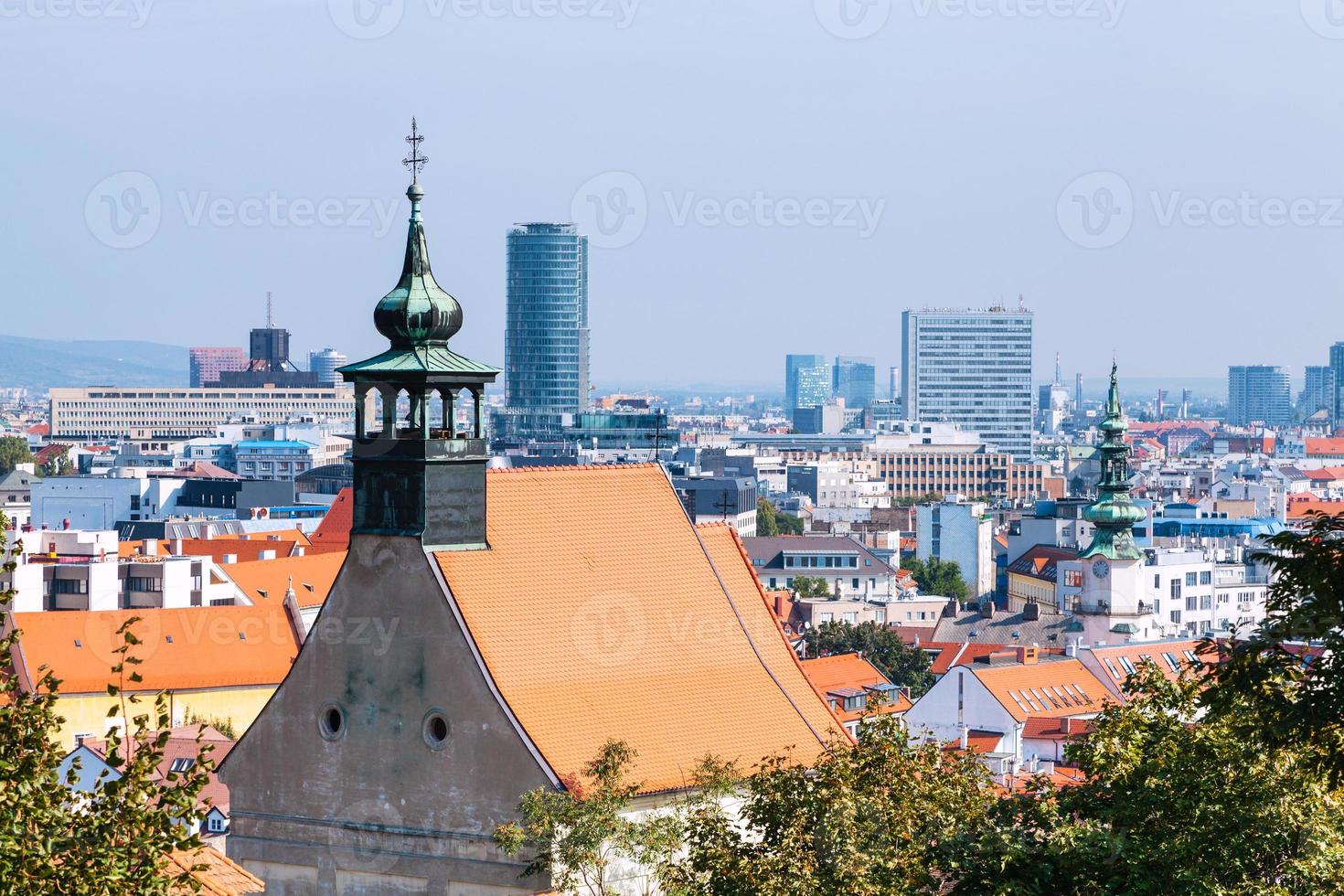 Bratislava cityscape in sunny day photo