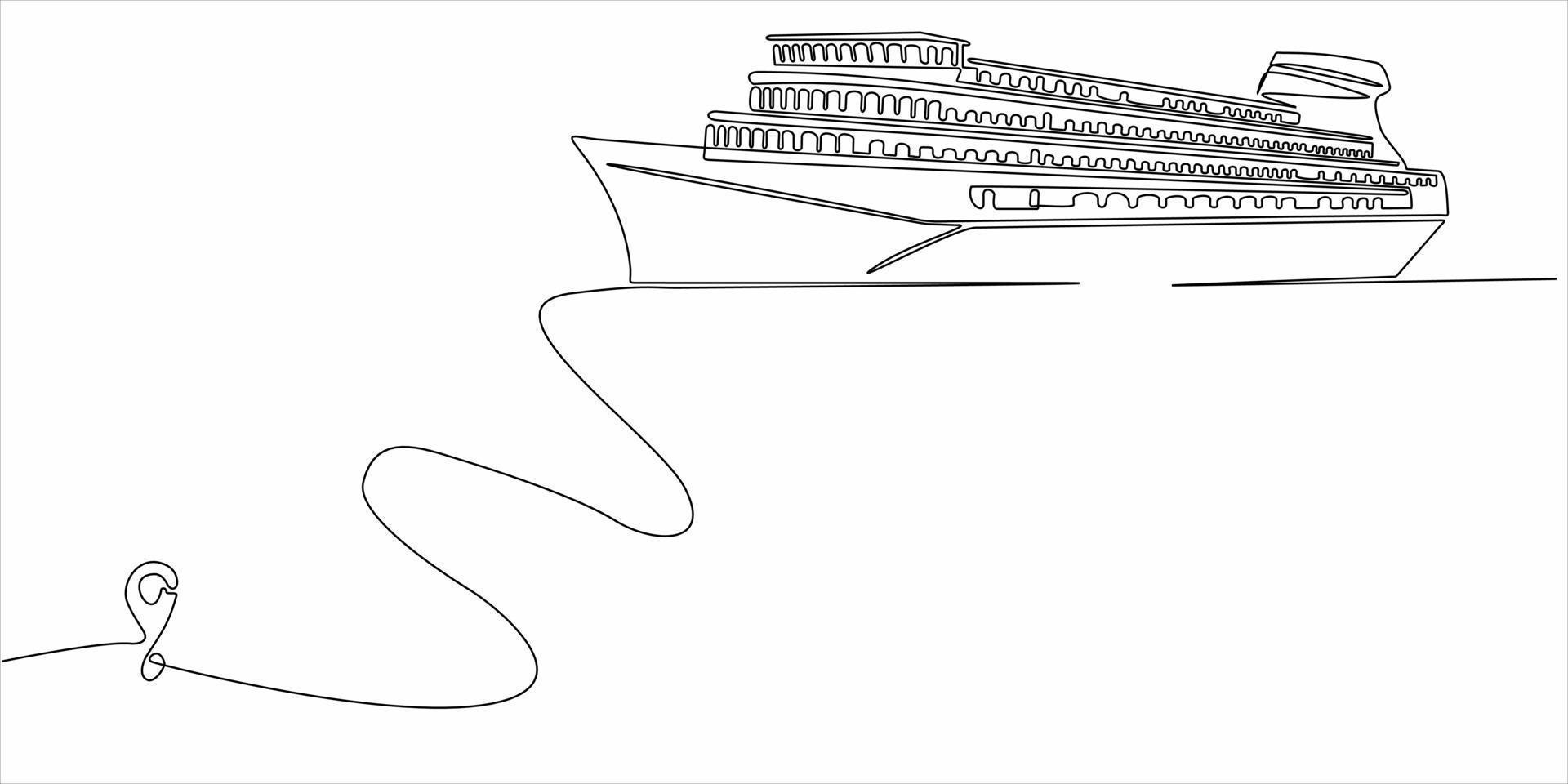 continuous line art vector