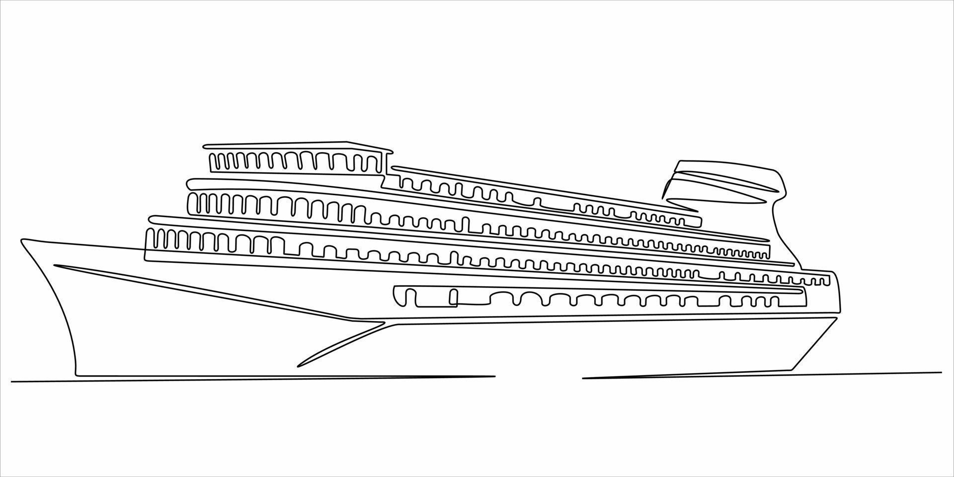 continuous line art vector