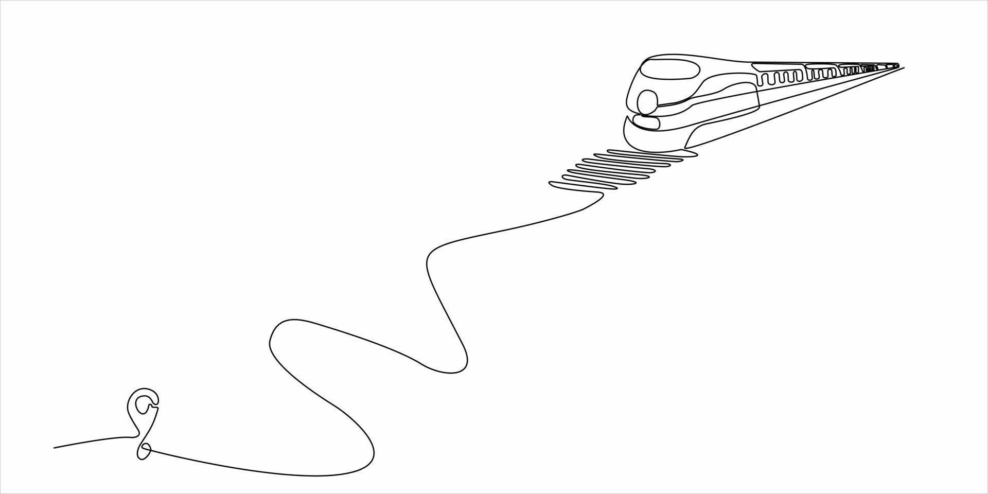 continuous line art vector