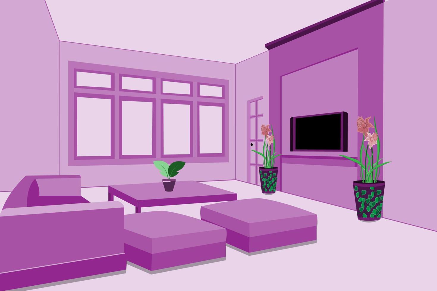 fondo interior de la habitación minimalista con colores elegantes vector