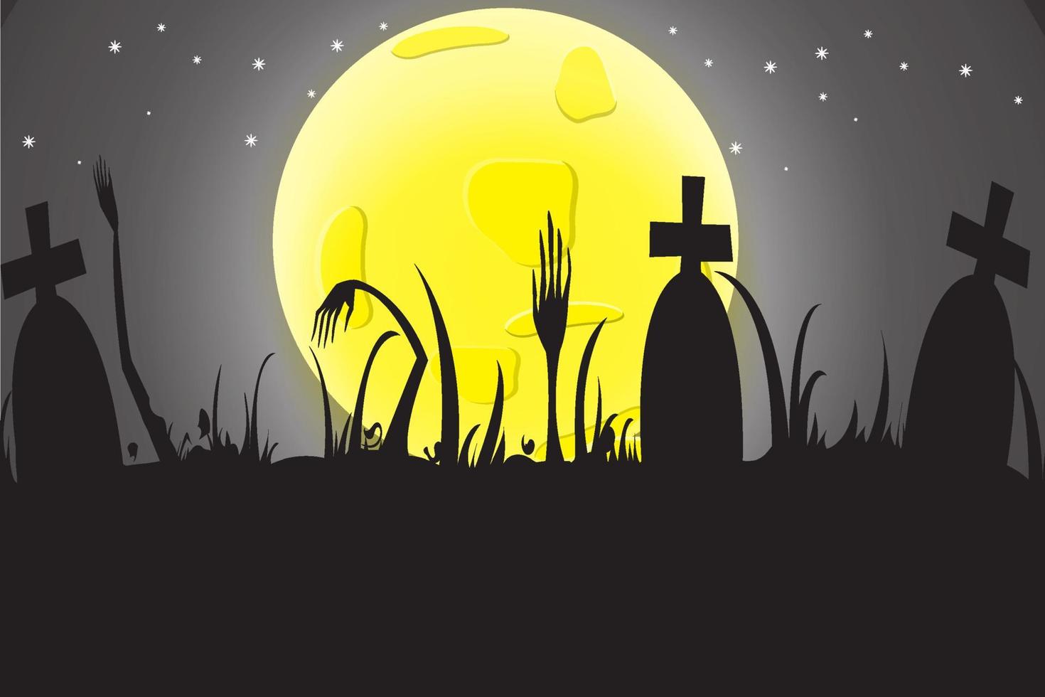 Halloween celebration with full moon, darkness, castle and bats vector