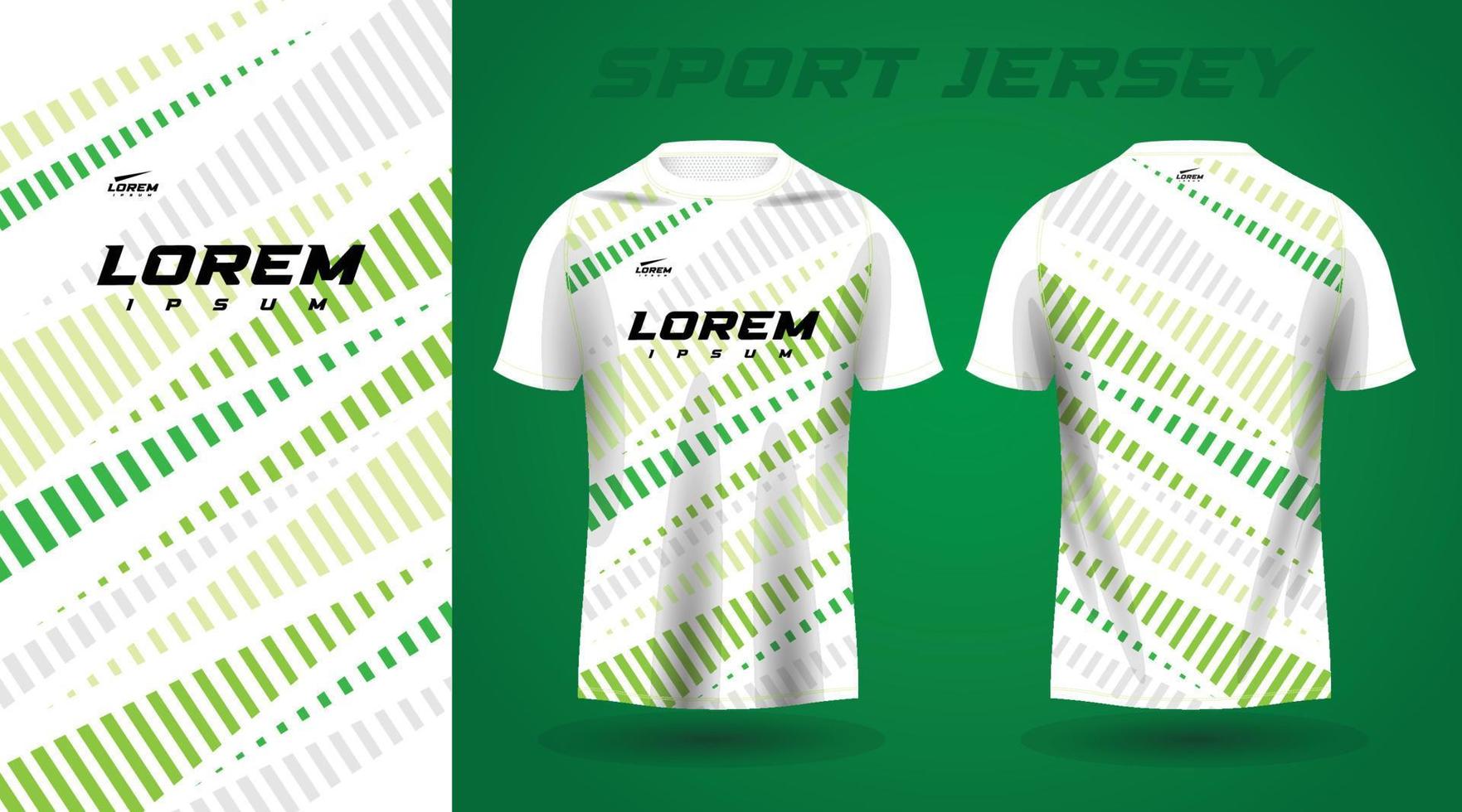 diseño de camiseta deportiva de camisa verde vector