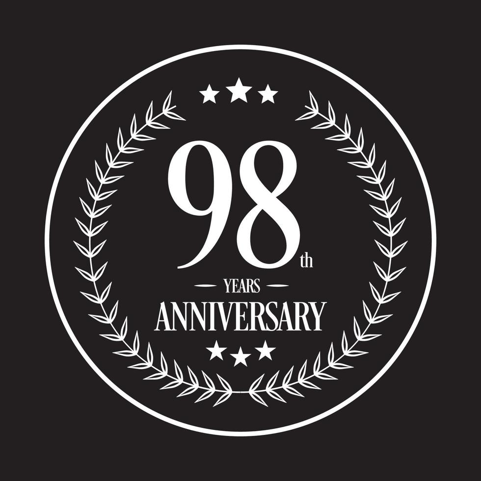 Luxury Anniversary Logo illustration vector. Free vector illustration