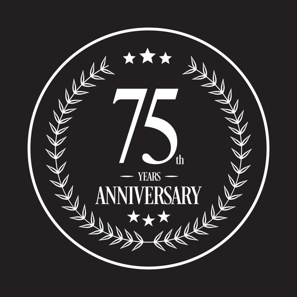 Luxury Anniversary Logo illustration vector. Free vector illustration