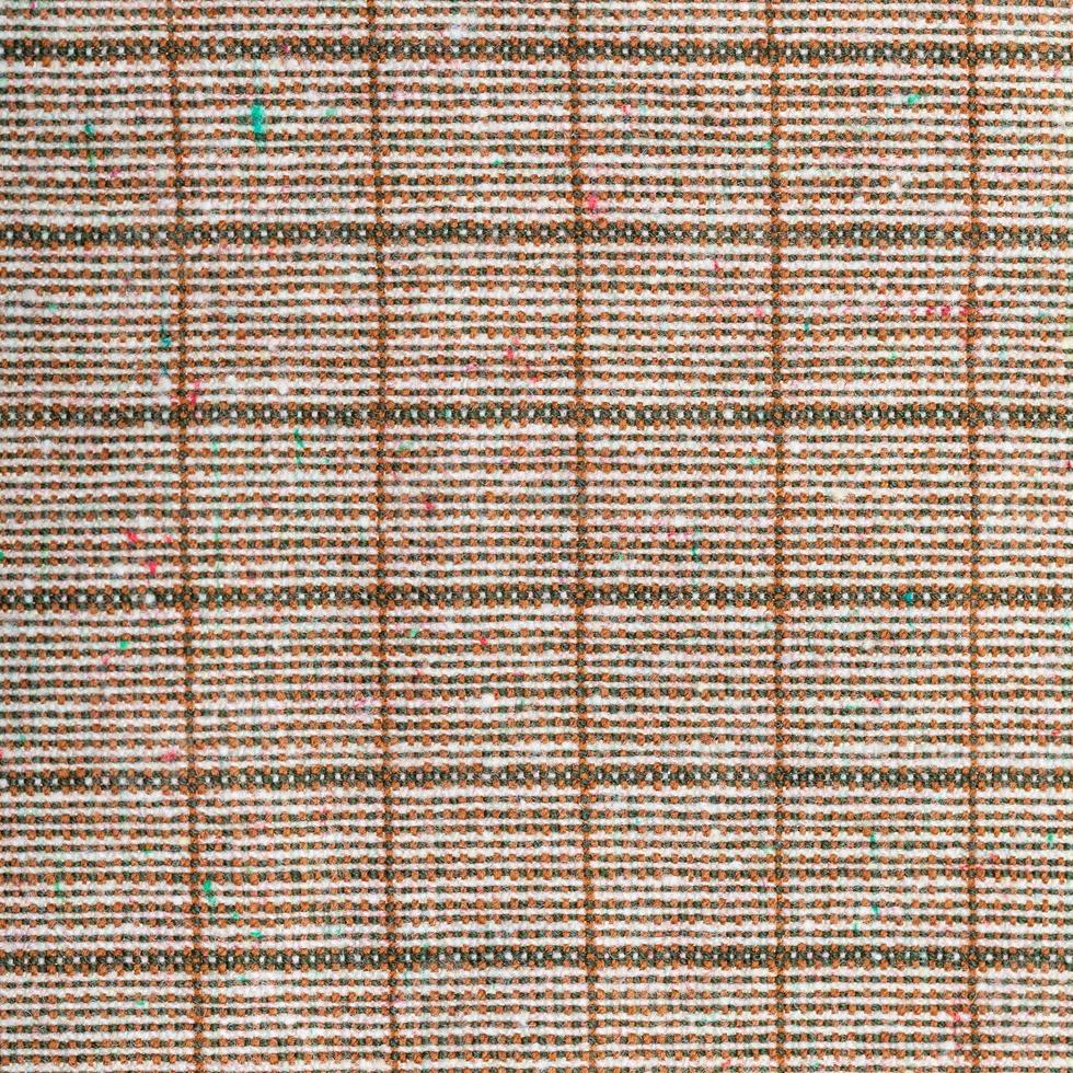 square background from checkered brown wool fabric photo