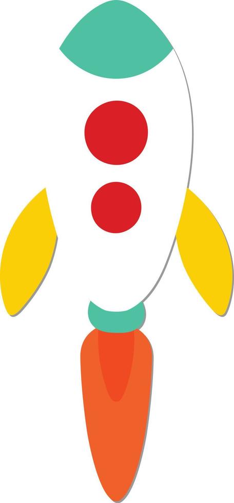 Spaceship Cartoon Illustration vector