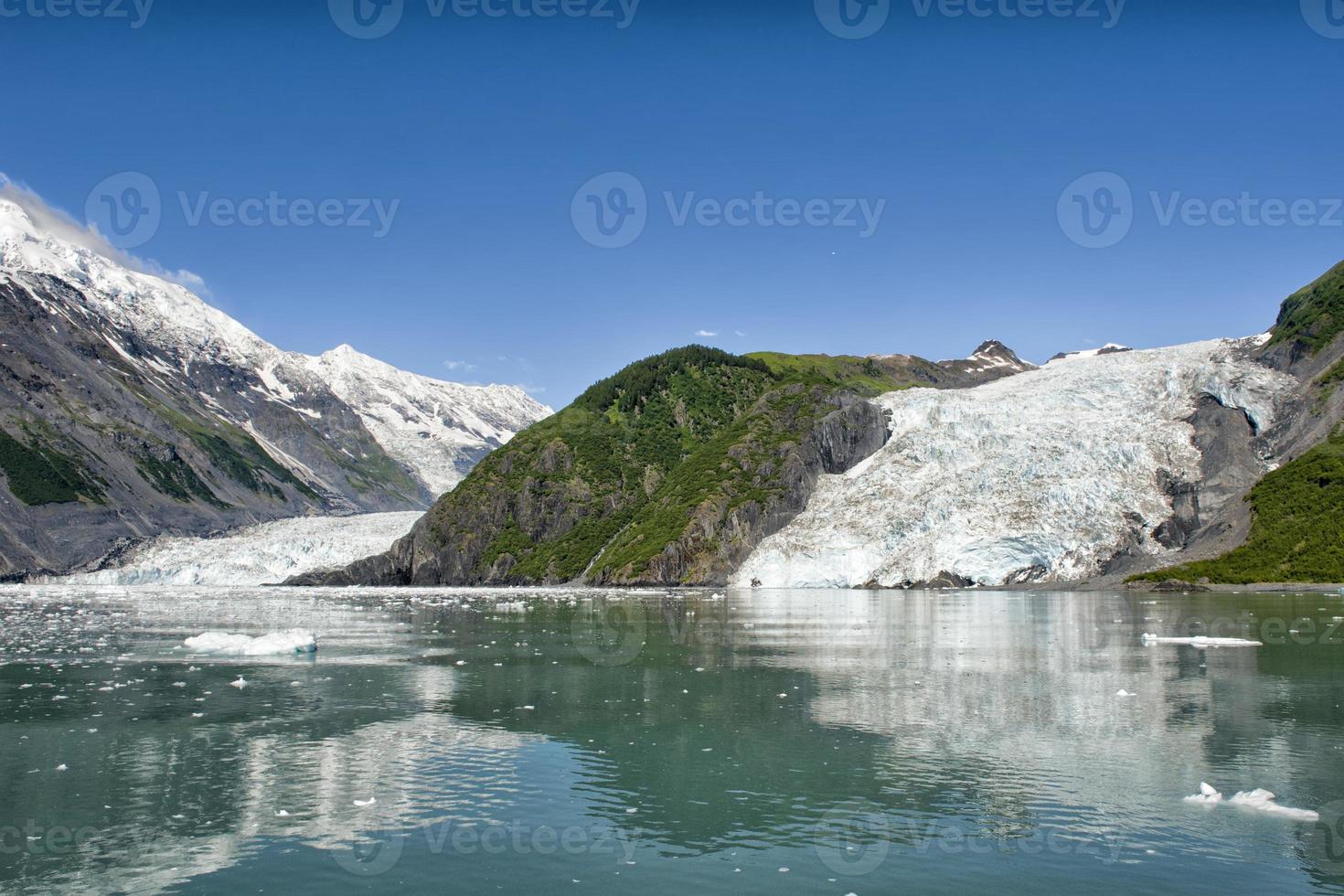 vista del glaciar en alaska foto