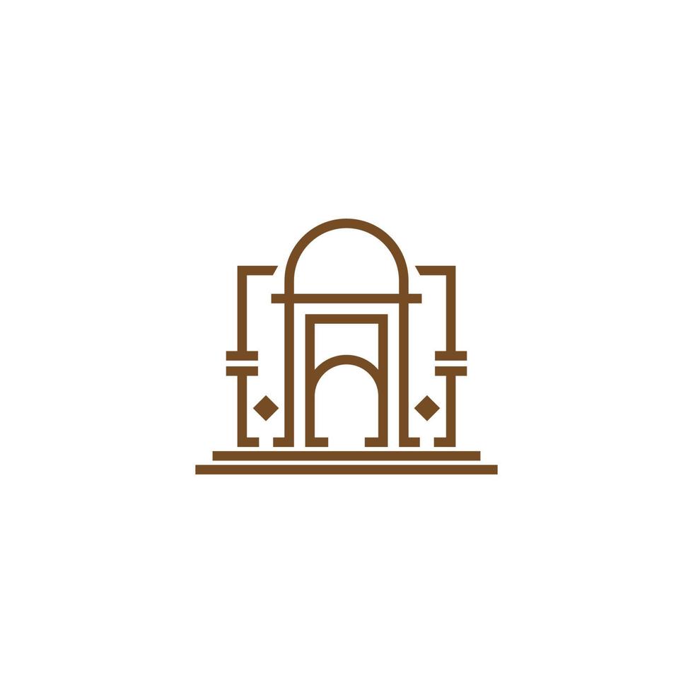 Gate icon logo design vector