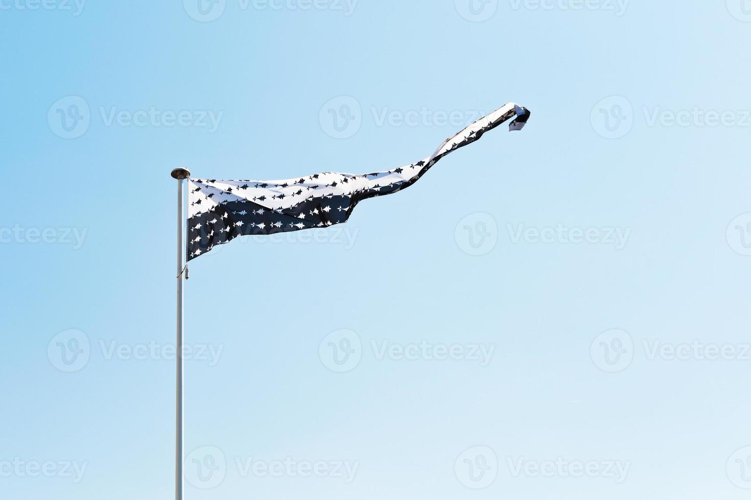 flag of Brittany in Loire-Atlantique, France photo