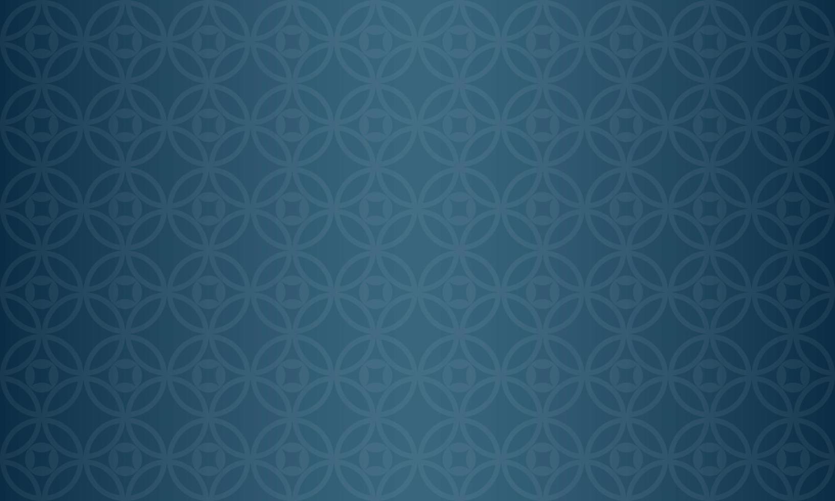 Arabic traditional motif texture background. Elegant luxury backdrop vector with Islamic themed decorative ornament pattern. Dark blue gradation with illustration of geometric lines and circles.