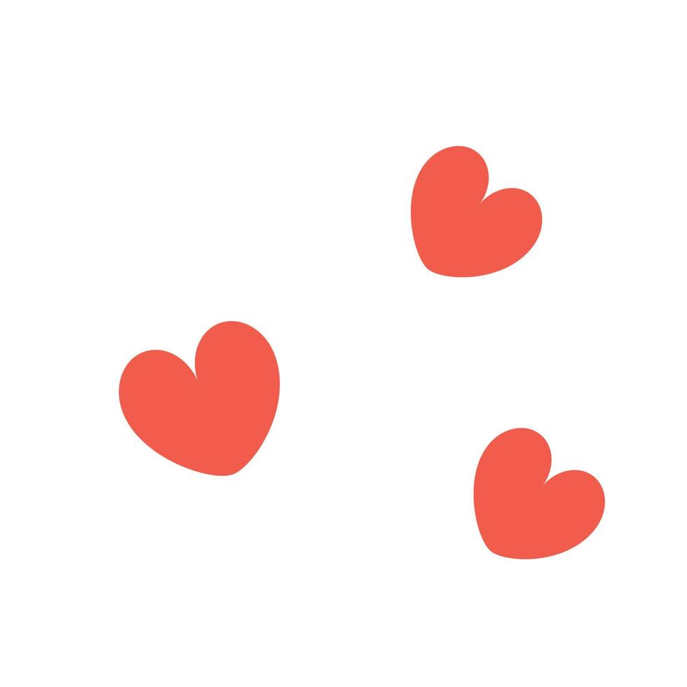 corazones ilustración vectorial simple vector