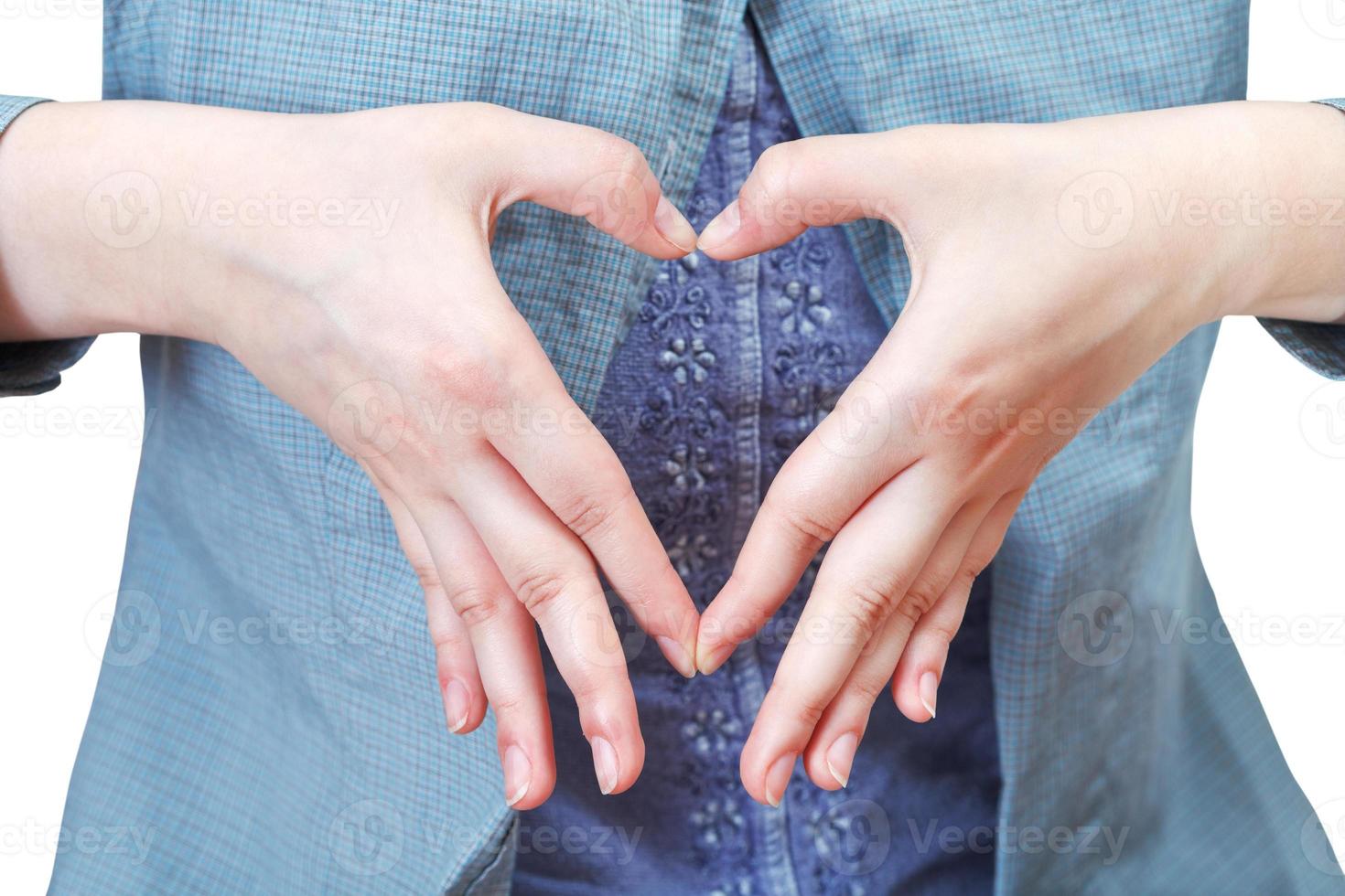 heart shape from palms - hand gesture photo