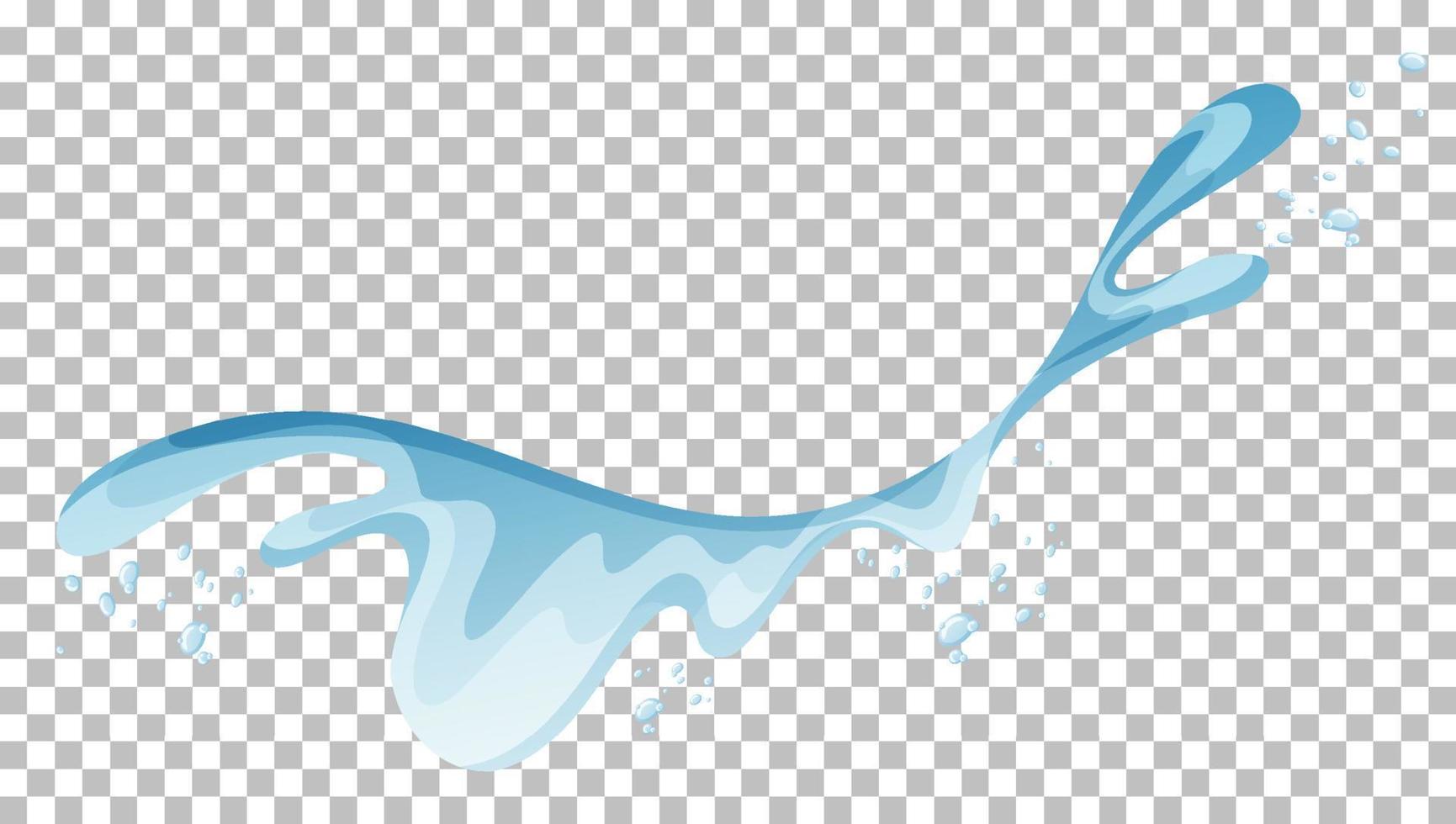 Water splash on grid background vector