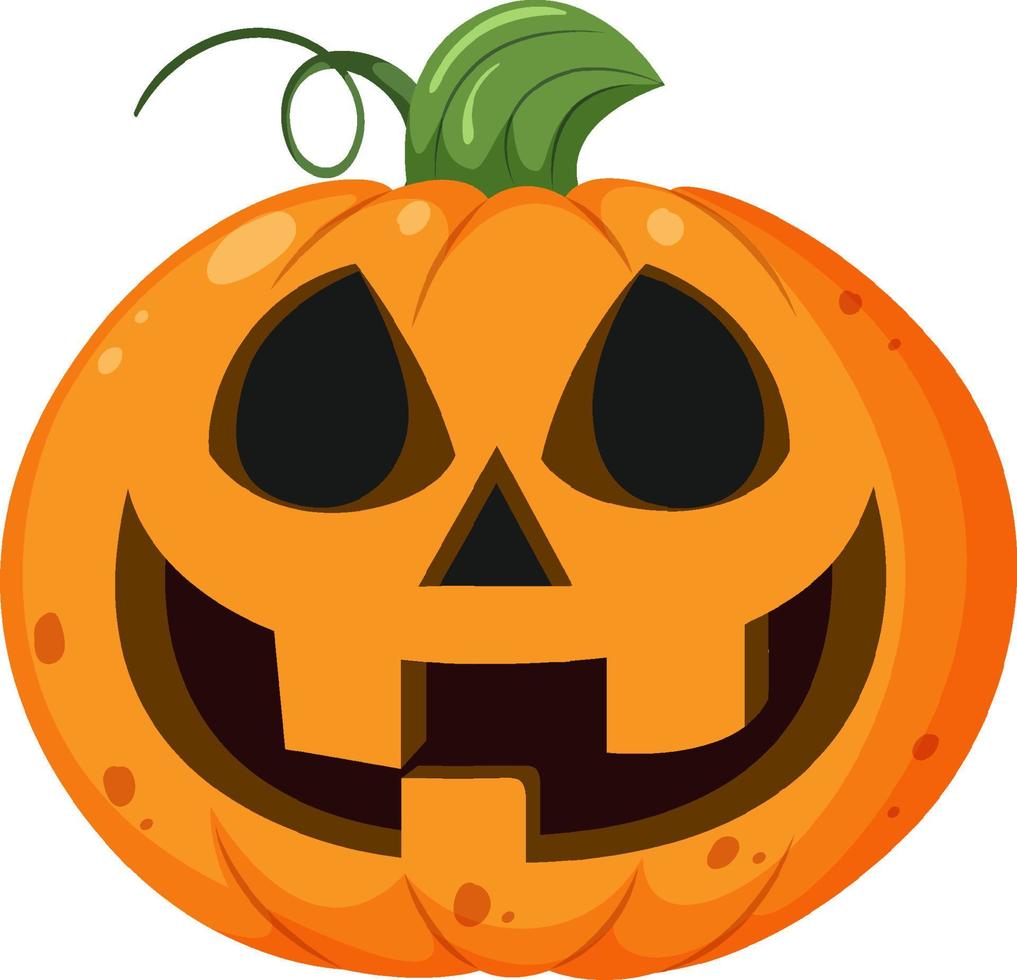 Halloween pumpkin cartoon style vector