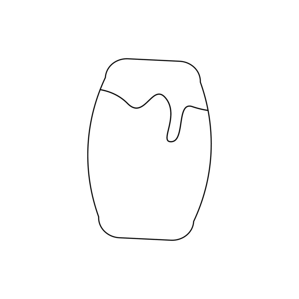 Yom Kippur Design element honey barrel vector