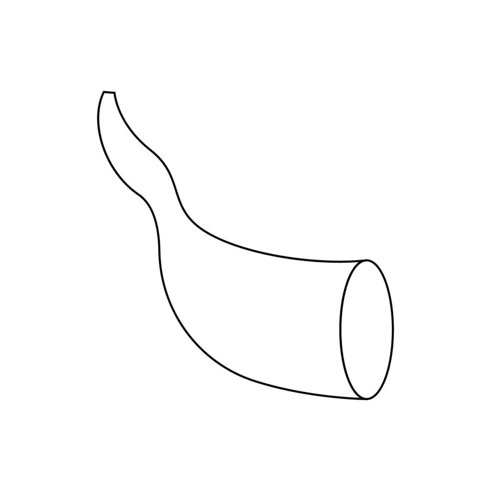 Yom Kippur Design element trumpet vector